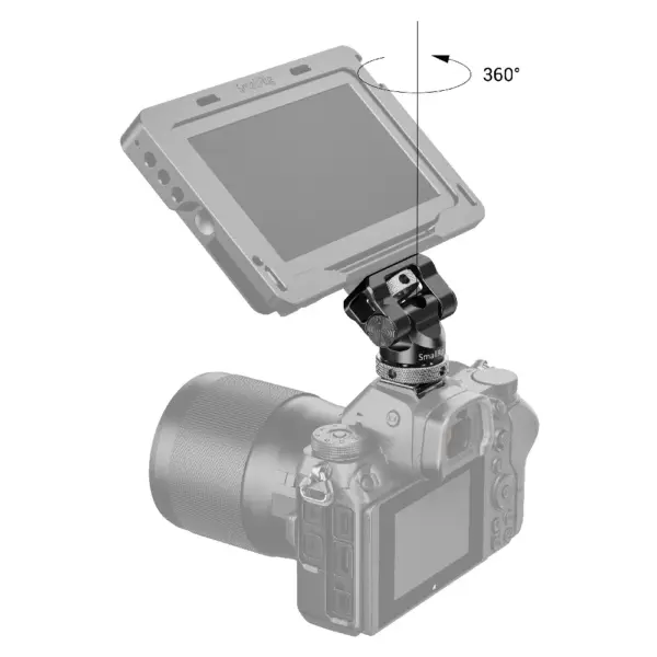 SmallRig Swivel y Tilt Monitor Mount con Cold Shoe (zapata fría)