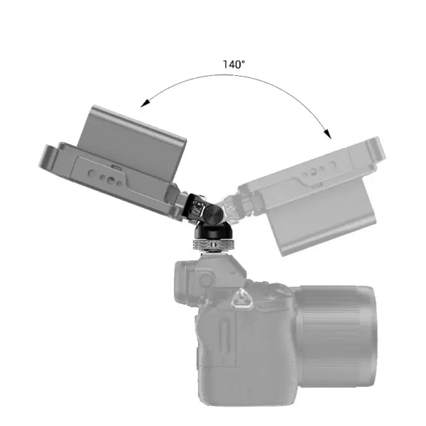 SmallRig Swivel y Tilt Monitor Mount con Cold Shoe (zapata fría)