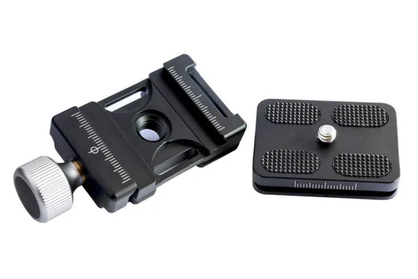 Leofoto DC-38Q + BPL-50 abrazadera de perilla 5 placa para tripode