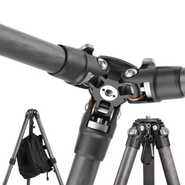 tripode lefoto con montura para objetivos