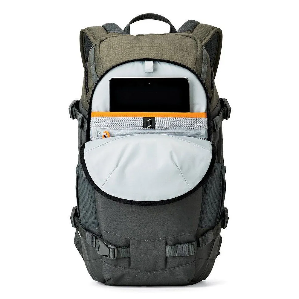 Lowepro Mochila Flipside Trek BP AW - Verde/Gris 3 lowepro