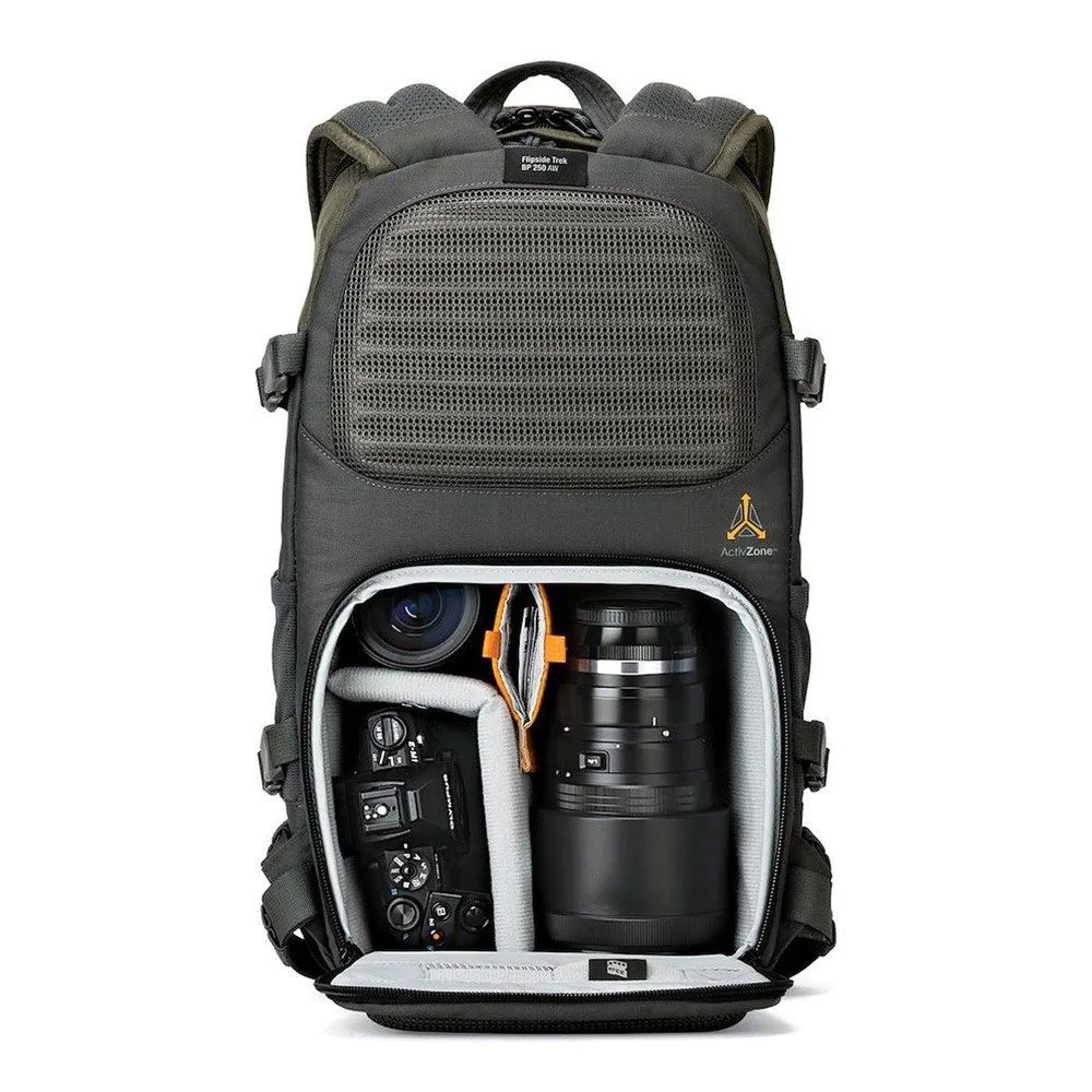 Lowepro Mochila Flipside Trek BP AW - Verde/Gris 4 lowepro