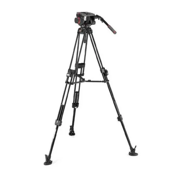 Manfrotto Kit video c/trípode aluminio Fast 645 + rótula 509HD. Estab. central 4 tripode para camara