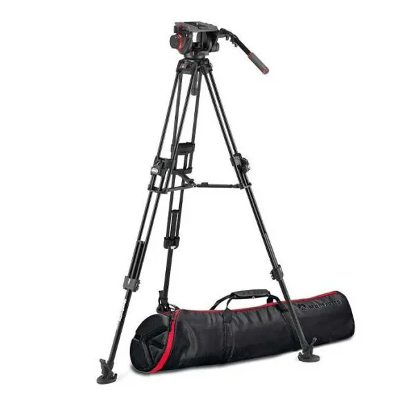 Manfrotto Kit video c/trípode aluminio Fast 645 + rótula 509HD. Estab. central 5 tripode para camara