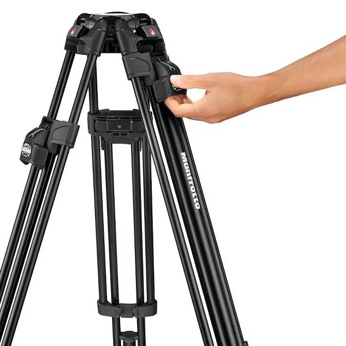 Manfrotto Kit video c/trípode aluminio Fast 645 + rótula 526. Estab. central 2 tripode para camara