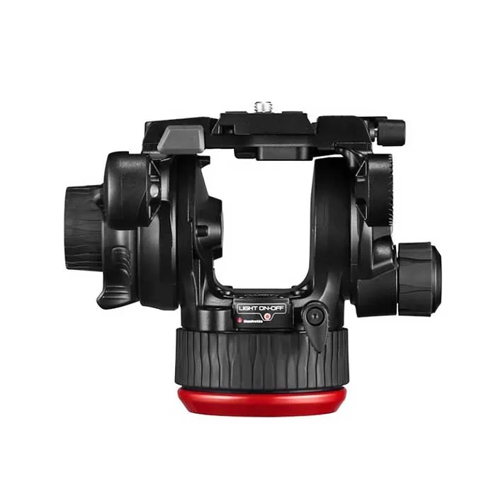 Manfrotto Kit video con trípode alumino Twin + rótula 504X. Estab. media altura 2 tripode para camara