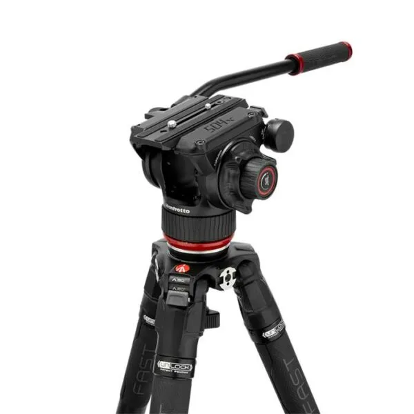 Manfrotto Kit video con trípode carbono Fast 635 + rótula 504X 6 rotula rapida