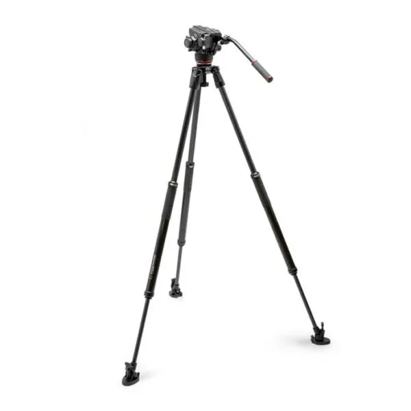 Manfrotto Kit video con trípode carbono Fast 635 + rótula 504X 4 tripode para camara