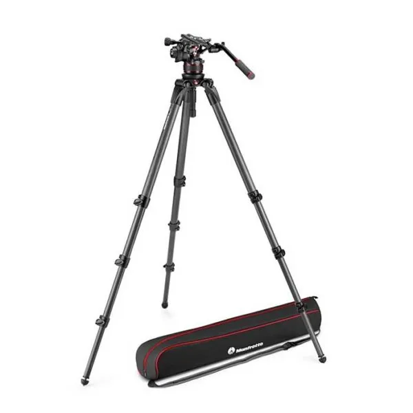 Manfrotto Kit video con trípode fibra de carbono MPRO 536 + rótula Nitrotech 612 3 tripode fibra de carbono