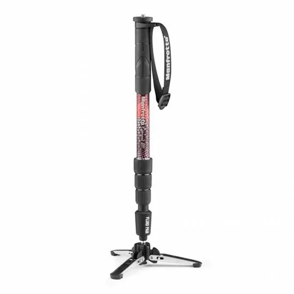 Manfrotto Monopie video Element MII. Aluminio 4 secciones. Base fluida 4 monopie