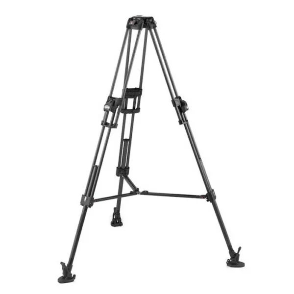 Manfrotto Trípode vídeo en fibra carbono pata doble Fast 645. Para semi esfera 100/75 4 tripode video