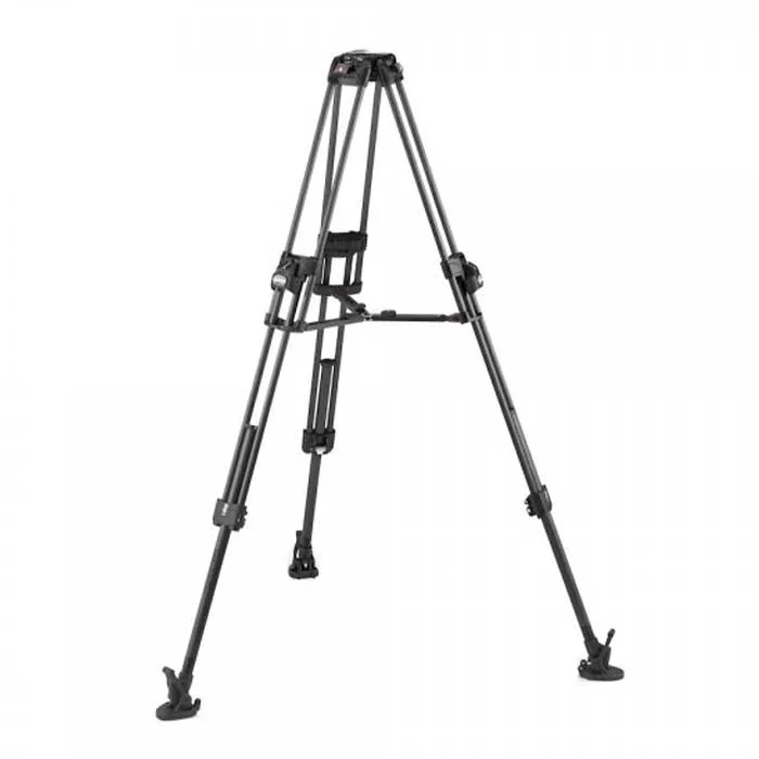 Manfrotto Trípode vídeo en fibra carbono pata doble Fast 645. Para semi esfera 100/75 3 tripode video