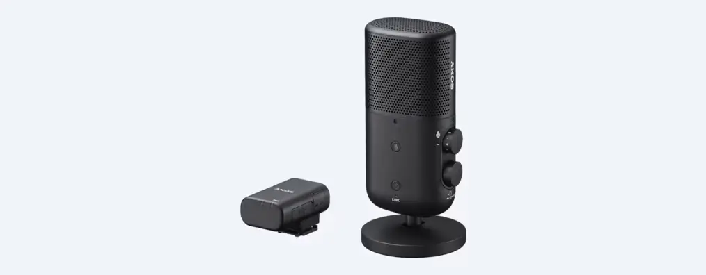Sony ECM-S1 Microfono Wireless Per Streaming E Podcast – Con Riduzione Rumore, Filtro Anti-pop E Batteria 3 Ore