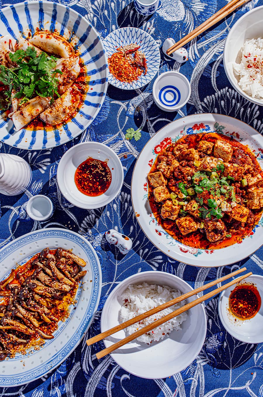 BLUE ASIAN TABLE-49