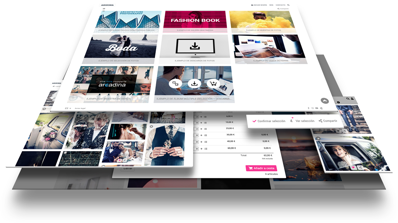 Galería de clientes privada