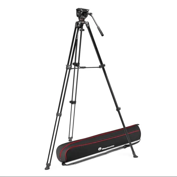 Manfrotto kit vídeo trípode MVT502AM twin aluminio con rótula fluida 500X 4 Manfrotto kit vídeo trípode MVT502AM twin aluminio con rótula fluida 500X