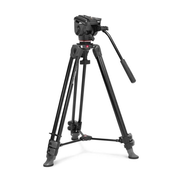 Manfrotto kit vídeo trípode MVT502AM twin aluminio con rótula fluida 500X