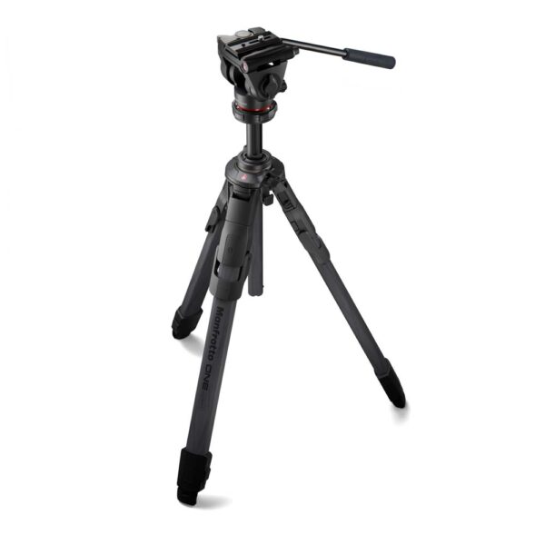 Kit trípode Manfrotto ONE - carbono con rótula fluida 500X 5 Kit trípode Manfrotto ONE - carbono con rótula fluida 500X